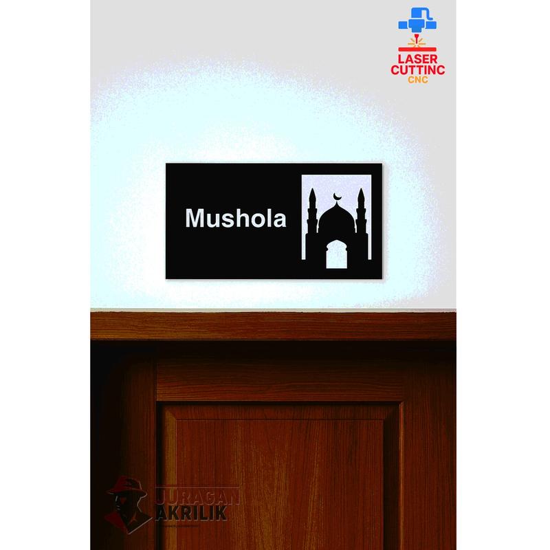 Sign Board Mushola - Signage Akrilik Mushola Modern Minimalis - Shop ...