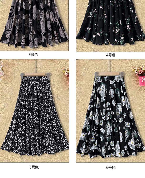 Product Introduction of Váy Mới Cho Mẹ TRUNG NIÊN, Cạp Cao Co Giãn, Thiết Kế Hoa, Thích Hợp Cho Mùa Hè, Dài Trung Bình 72 Dài, Thích Hợp Cho Múa Vuông, Chất Liệu Mỏng, 2024 8