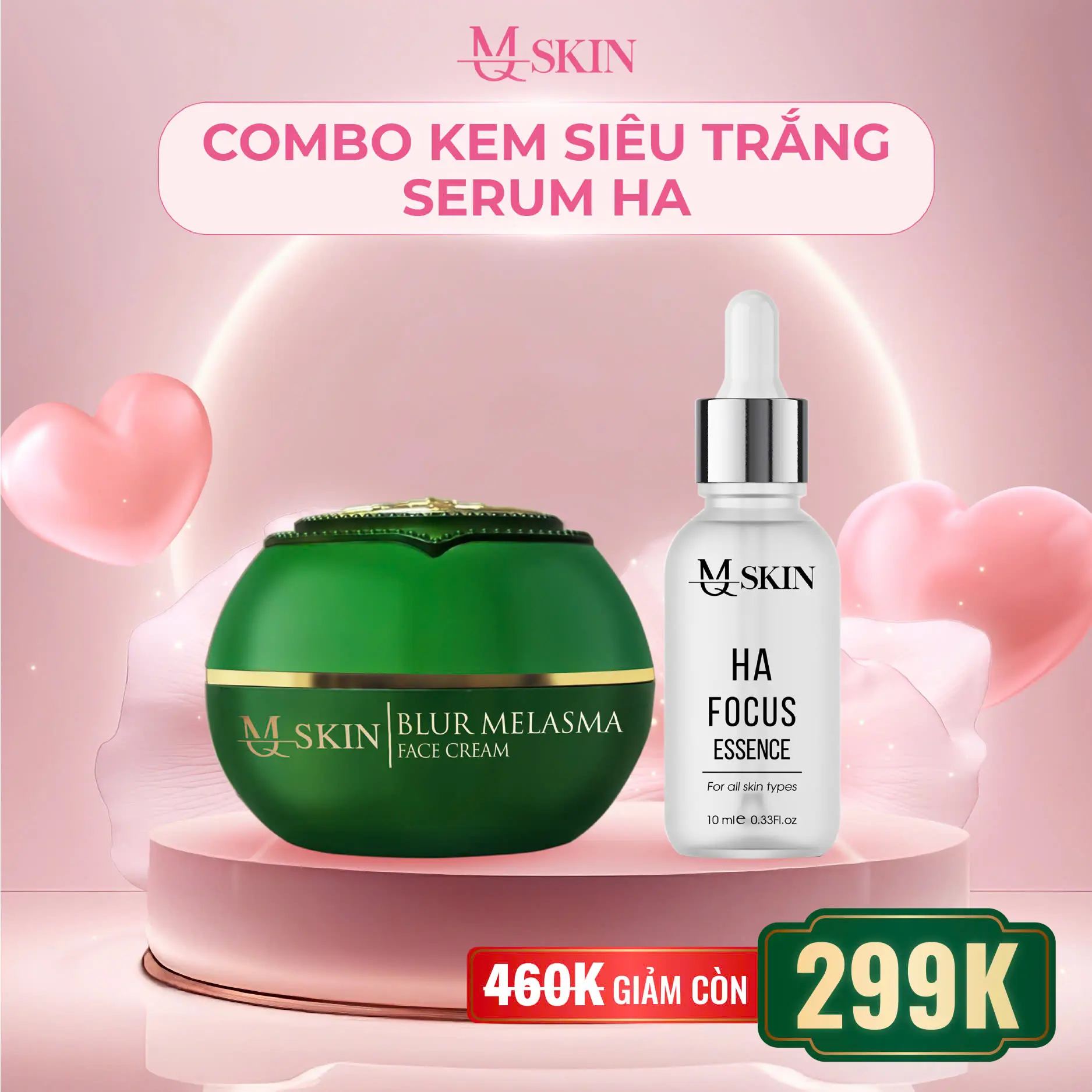 [ MQ SKIN ] COMBO SIÊU TRẮNG & SERUM MINI