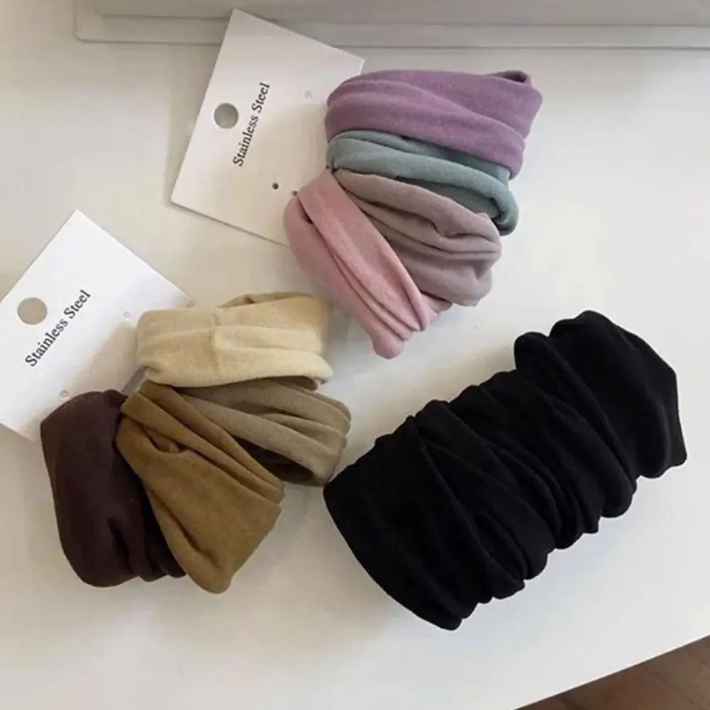 Ultra Wide Elastic Headband, Seamless Design, Exquisite Hair Accessories, Non Damaging Rubber Bands For Hair, Suitable For High Ponytails,