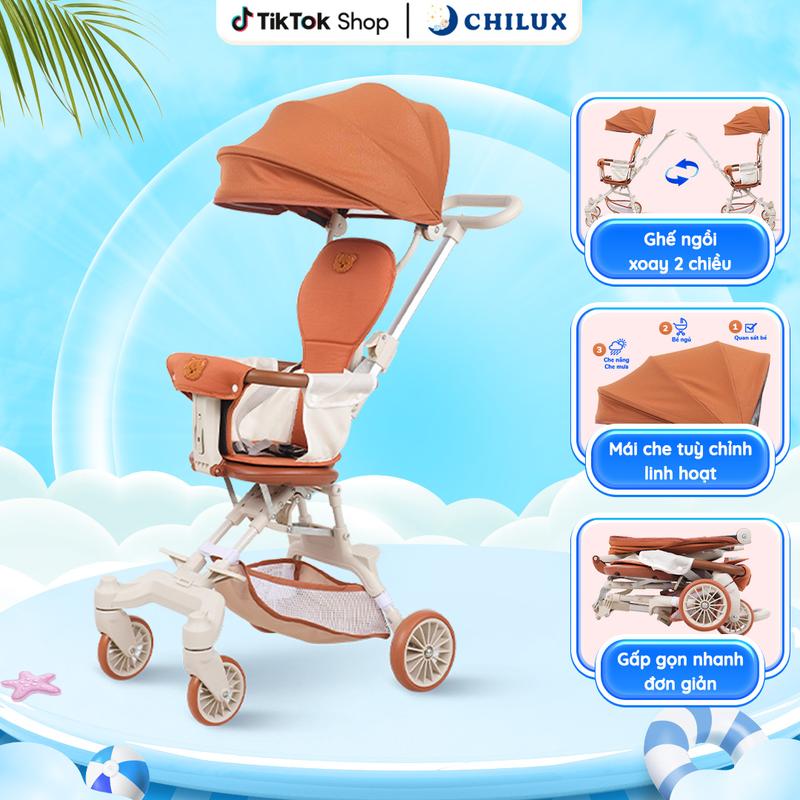 Xe đẩy gấp gọn du lịch cho bé xoay 2 chiều Chilux M22 - Gọn nhẹ tiện lợi thời trang