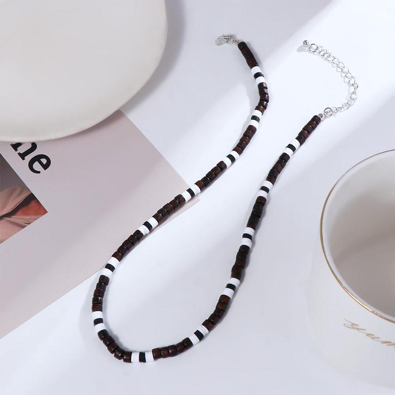 Product Introduction of Vòng Cổ Nam, Tối Giản Và Đơn Giản, Thanh Lịch, Làm Bằng Gỗ, Phong Cách Bohemian, Với Đồ Trang Sức Nam, Vòng Cổ Choker, Vòng Cổ Họa Tiết Đơn Giản, Thời Trang, Thích Hợp Làm Quà Tặng Nam 8