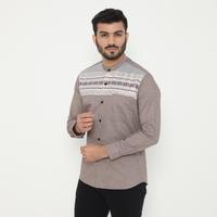 Gambar Dancus Baju Muslim Pria Baju Koko Motif Bordir Lengan Panjang Warna Coklat OLRM325 - L dari Dancus Kota Administrasi Jakarta Barat 2 Tokopedia