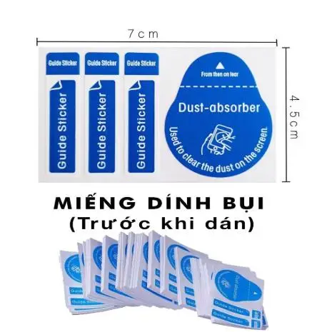 Miếng dán bụi màn hình dùng để Dán Cường Lực Điện Thoại