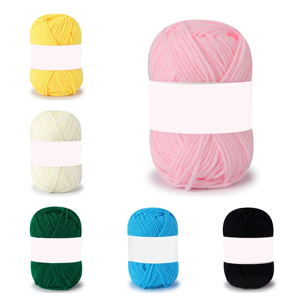 Milk Cotton Yarn 4 Strands Knitting Crochet Yarn Baby Wool Yarns High Quality Soft Warm