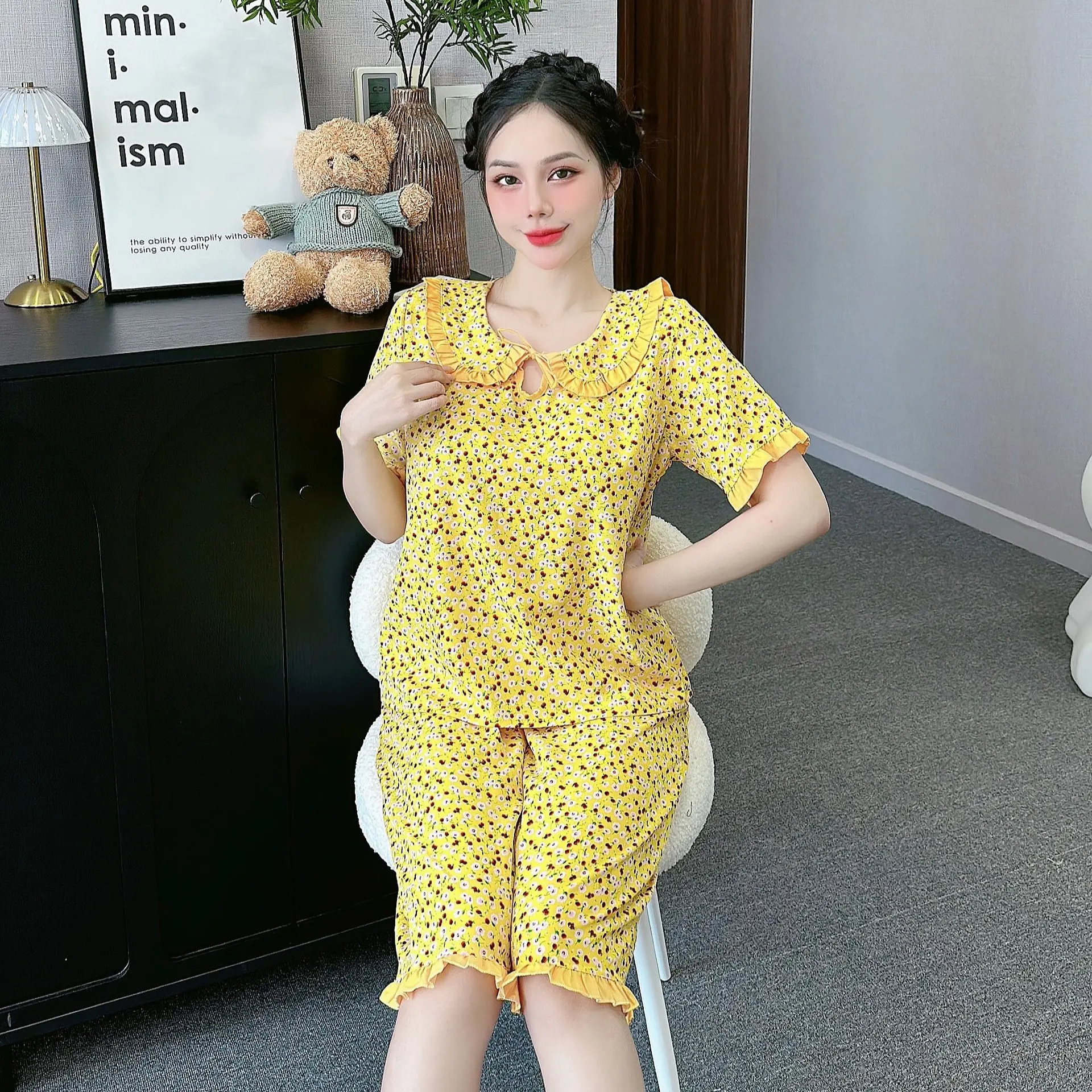 Đồ bộ HOA LÁ TIỂU THƯ DỄ THƯƠNG MỀM MÁT THỜI TRANG | BigBuy360 - bigbuy360.vn Đồ bộ HOA LÁ TIỂU THƯ DỄ THƯƠNG MỀM MÁT THỜI TRANG | BigBuy360 - bigbuy360.vn