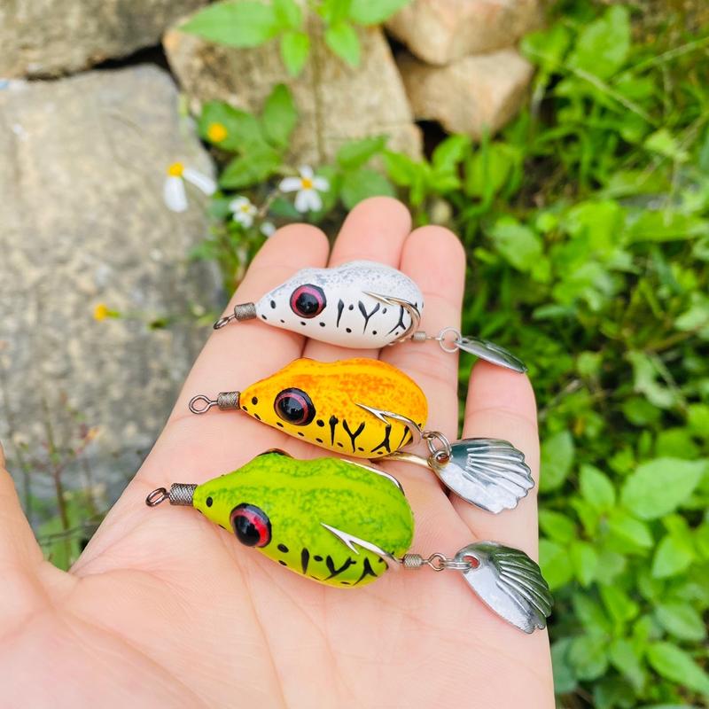 Nhái hơi Chàng Hiu 3.5cm - Lưỡi độ thủ công CHÌ ĐÚC Fishing - Câu Cá, Đi Câu, Bắt Cá