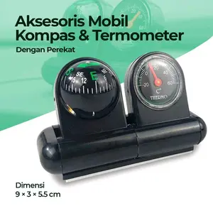 Kompas Mobil Car Compass & Thermometer - C288-5
