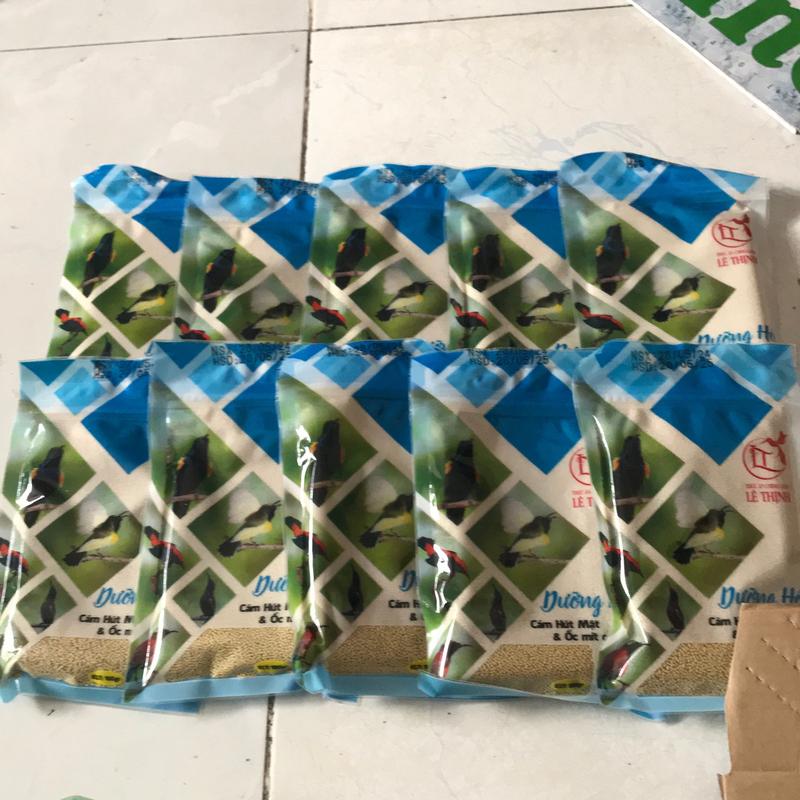 Combo 10 bịch cám dưỡng hot’ Lê Thịnh, trọng lượng 100g/bịch