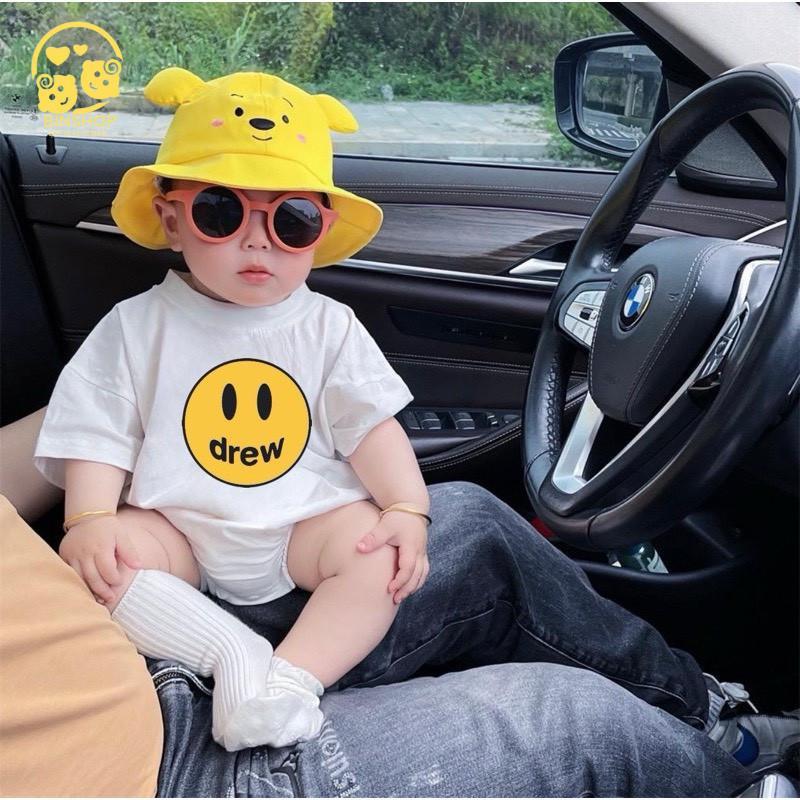 Bodysuit cho bé cộc tay chất thun lạnh mềm mát, Body chip cho bé gái bé trai, Đồ sơ sinh liền thân từ 0-12 tháng Voi Jean