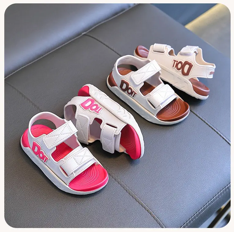 BM74 Dép Quai Hậu DOIT SanDal Bé Trai Bé Gái Sandal Đi Học Đế CaoSu Mềm Êm Chân: size 21 đến 36 dép xăng đan dép mùa hè hở mũi thoáng bé gái Dép Sandal Voi Jean 5