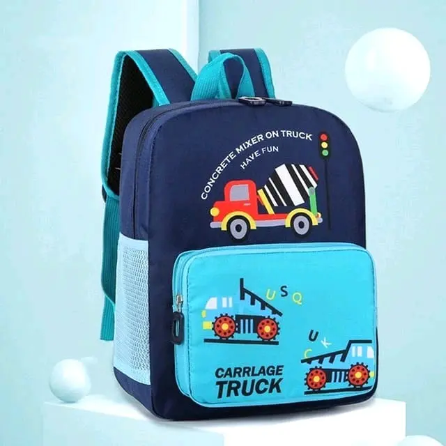 Tas ransel anak premium SD TK PAUD Motif Truck Salon DTF Terbaru