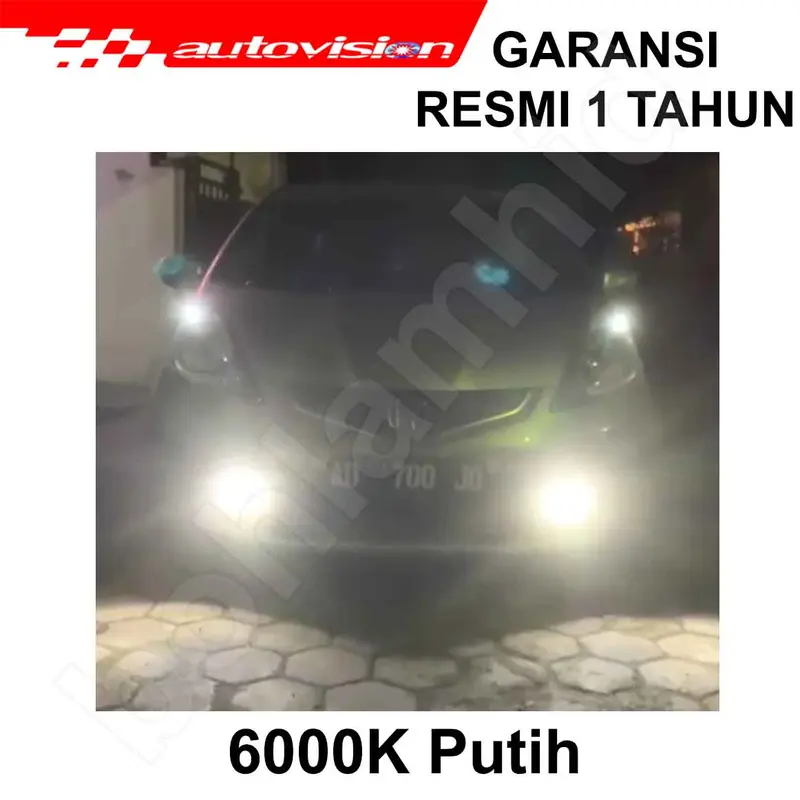 Lampu Mobil LED AUTOVISION XANDWAY 6000K Putih Socket H4 Hi/Lo H11 HB3 HB4 Car 2