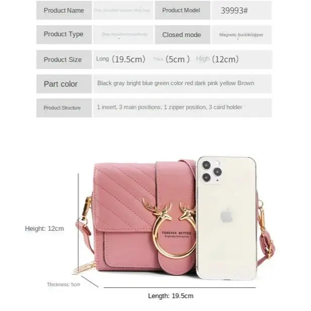 Dompet Tas Bahu Selempang Wanita untuk Handphone kondangan pesta luxury fashion trendy 7