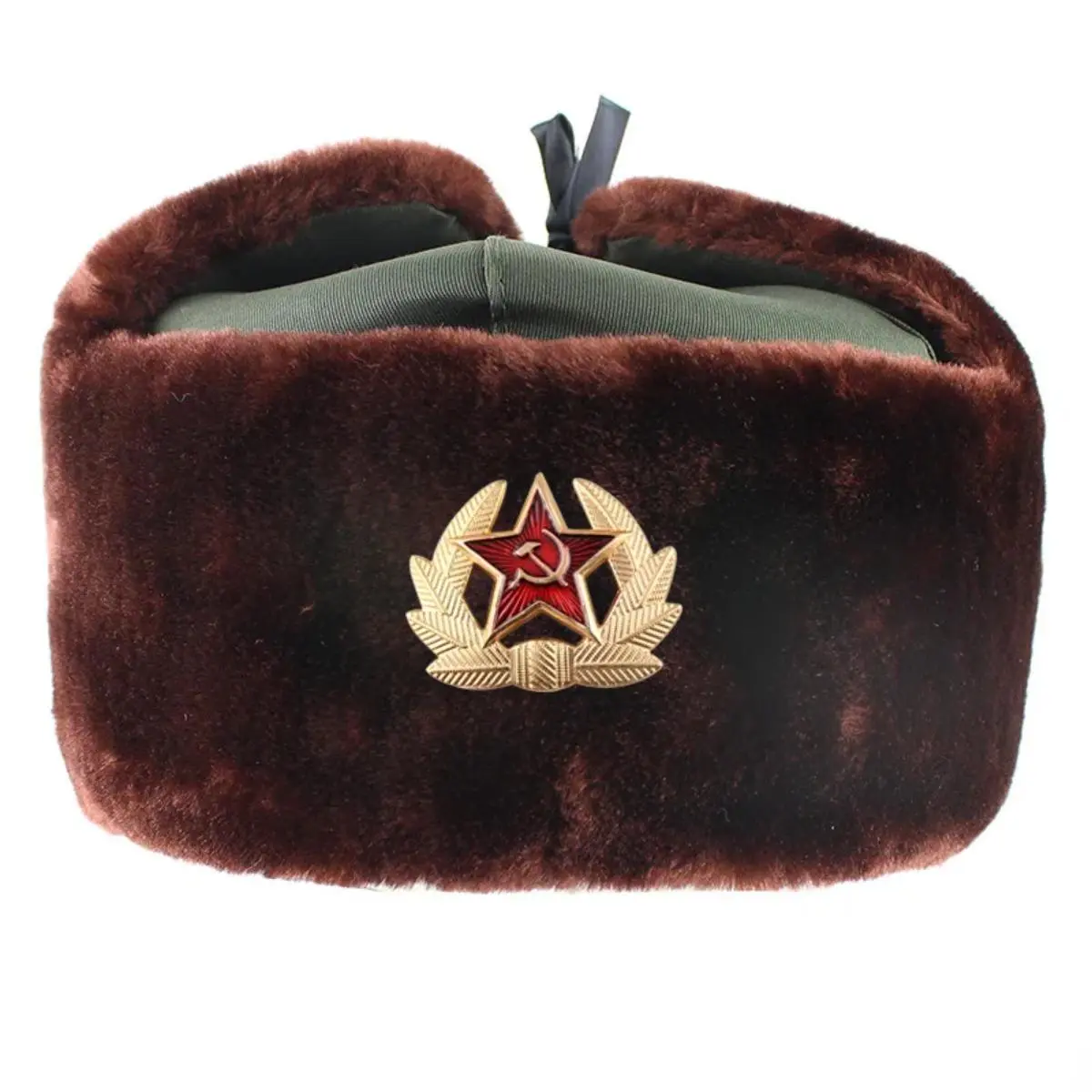 Mũ Bomber Ushanka, Huy Hiệu Liên Xô Và Nga, Mũ Thợ Lặn Phi Công, Mũ Đội Quân, Mùa Đông, Lông Thỏ Giả, có Bịt Tai, Dành Cho Nam Giới, Mũ Đi Tuyết