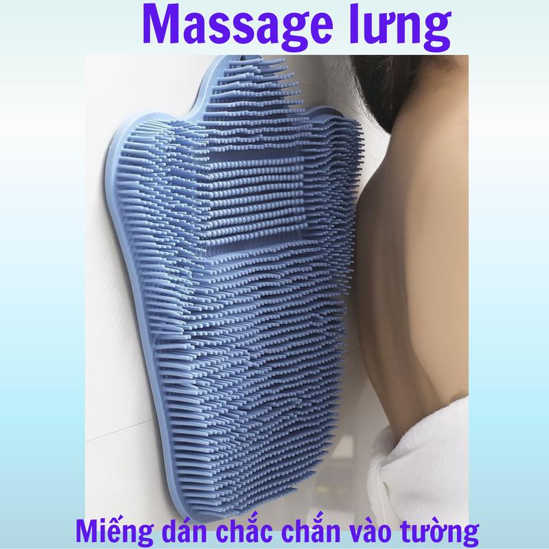 Product Introduction of Tấm chà lưng thảm chà chân chống trượt Silicon dán tường có móc treo thế hệ mới 2