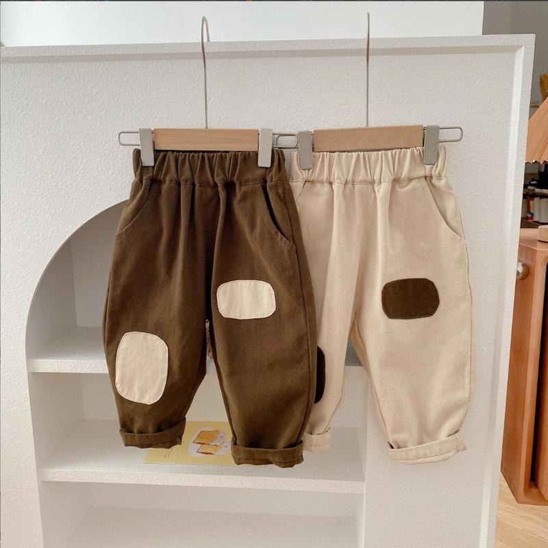 [TingTing Baby] (10-22kg) KKD01 - Quần KaKi Vá cách điệu phong cách Hàn Quốc cho bé mặc đi học, đi chơi cá tính chất liệu kaki mềm mại, thoải mái quần trai 3