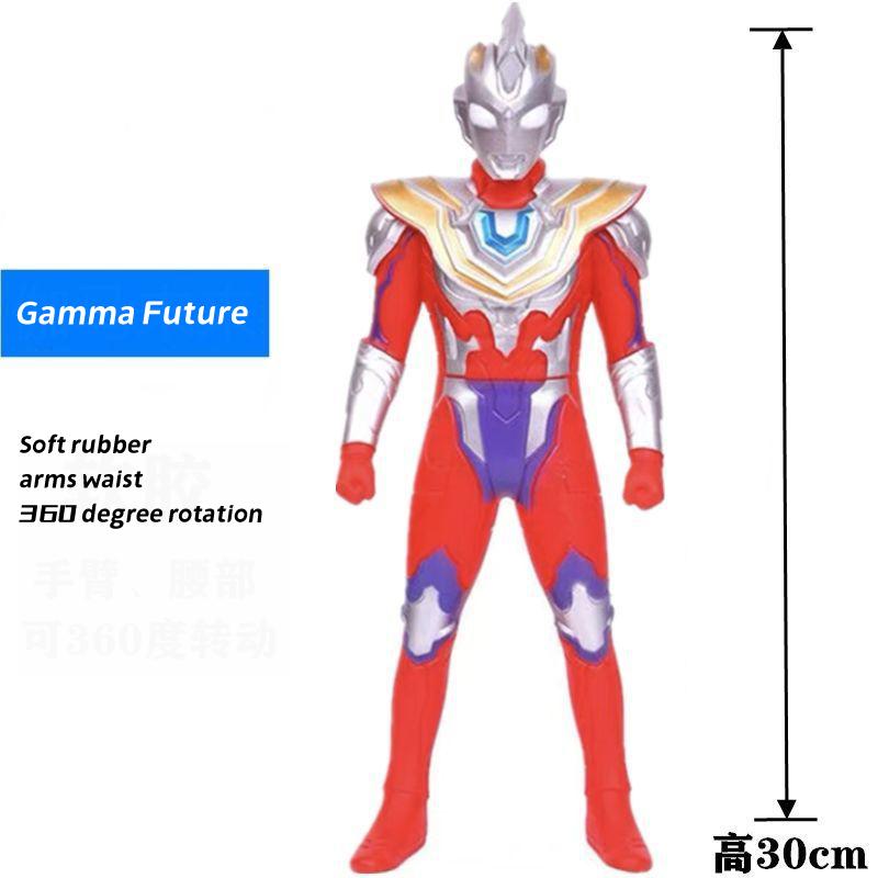 Product Introduction of Children Ultraman soft rubber toy gamma future action figure for kids boy birthday toy gift 13/23/30cm 1