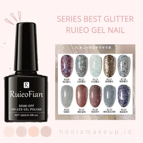 SERIES BEST GLITTER COLOR - RUIEOFIAN Gel Polish 10ml Series Solid Color , Glitter, Cat Eye color uv led soak off gel polish kutek gel Nail