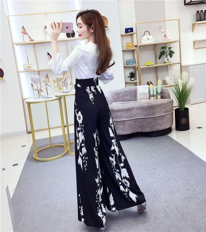 Product Introduction of Quần Ống Rộng Thời Trang Phong Cách Phương Tây, Hàng Mới Về Mùa Hè 2023, Phong Cách Quốc Gia, In Đen Trắng, Váy Quần Bó Sát Dáng Rộng Rãi Đơn Giản, Quần Áo Nữ Mới Quần Lót Nữ Quần Lót Nữ 3