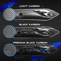 Gambar Pelindung Knalpot Vario 110 FI 2014 LED Hitam Polos Light Black Premium Carbon Cover Tutup Tameng Kenalpot Exhaust Muffler - Premium Black Carbon dari IND Onderdil Kota Bandung 2 Tokopedia