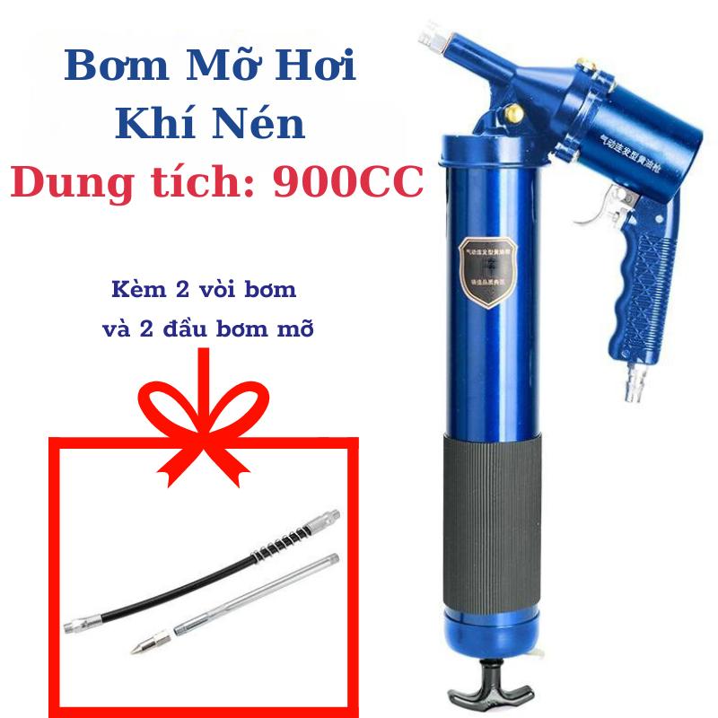 Dụng Cụ Bơm Mỡ Bò Bảo Dưỡng Cho Ô Tô, Máy Xúc, Xe Tải Sử Dụng Khí Nén