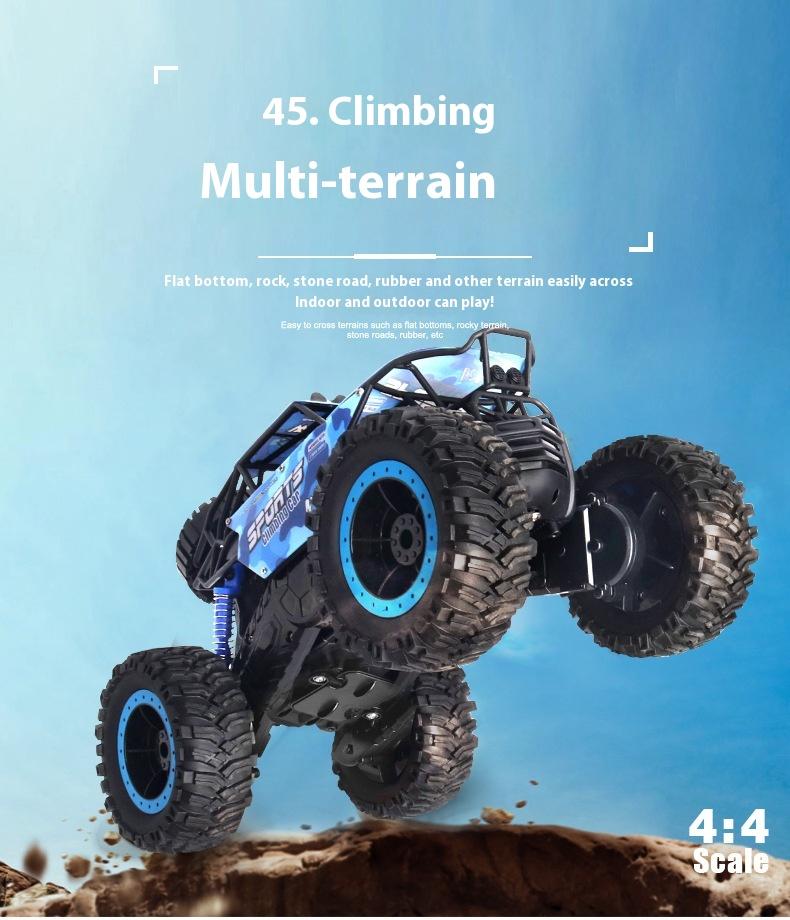 Product Introduction of RC remote control car toys, amphibious off - road climbing vehicles, shock - absorbing system, waterproof, TPR tires, long - lasting battery life, children's toy racing car gifts crawler 7