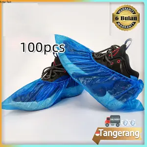 100pcs Disposable Shoe Cover Universal Cover Sepatu Medis Pembungkus Sepatu Anti Virus Bakteri