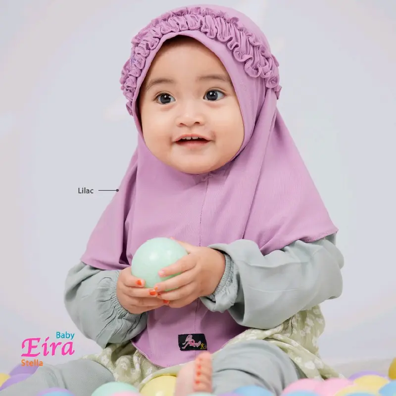 Hijab baby terbaru by AR Rafi ️Eira Baby️dengan desain yang super cute dan warna yang begitu cantik || (Anniha Collection) 5