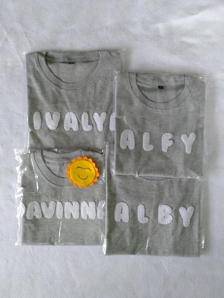 Product Introduction of kaos nama anak bahan Katun kombad adem untuk anak laki-laki dan perempuan usia 0-13 tahun lengan pendek 25