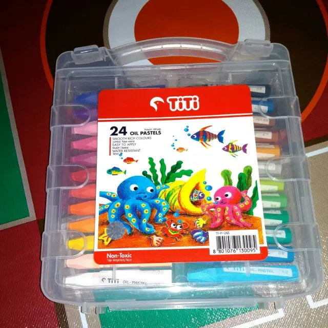 Promo Crayon  Jayko/Titi 24 oil pastels krayon Titi 24 Isi 24 Warna Murah 3