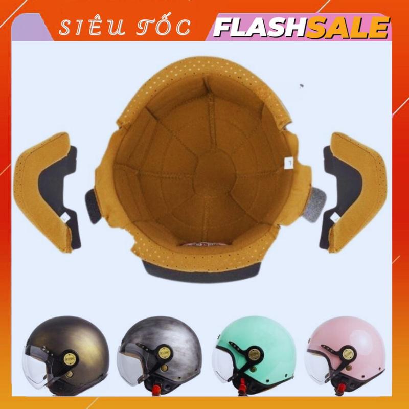Bộ Lót Thay Thế Nón bảo Hiểm 3/4 Bulldog Pom chính hãnġ