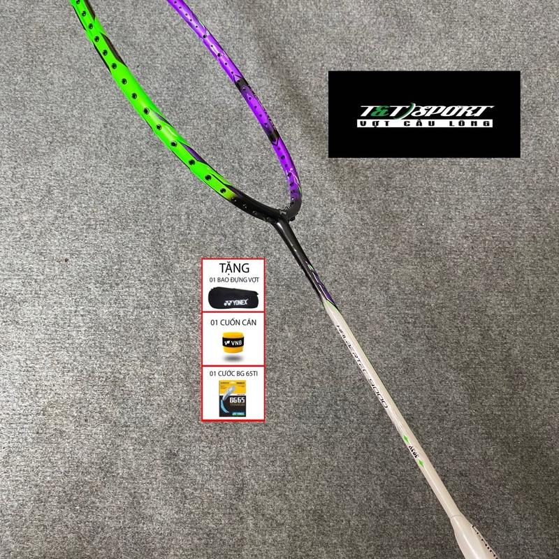 Vợt cầu lông hbt chín nghìn căng max 13,5kg ( tặng 01 quấn cán -01 bao đựng vợt -01 cước căng sẵn ) chất liệu carbon