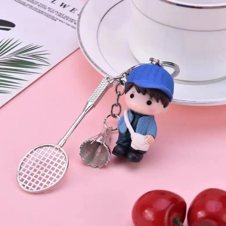 Móc khóa cầu lông siêu dễ thương 2