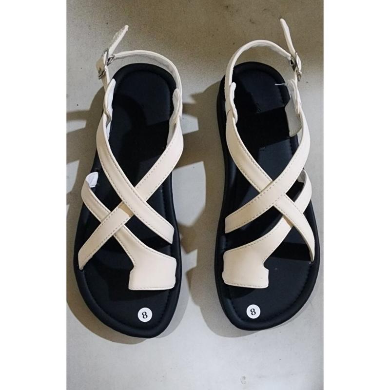 Dép Sandan Dây Che Ngón Chân Cái Quai Dây Chéo 2 Màu Đế Mềm - Moon shose - DéP, Shoes Quai Chéo nữ 5