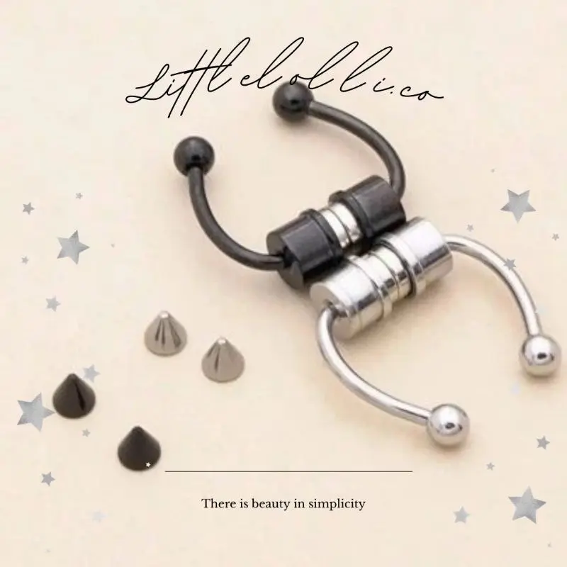 Anting hidung magnet / septum fake / septum magnet 2