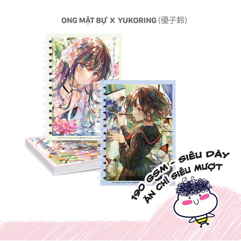 Sổ Vẽ Không Kị Tẩy - Sổ Phác Thảo - Họa sĩ Nhật Bản Yukoring - Sketchbook Không Kèm Tài Liệu Vẽ - Ong Mặt Bự