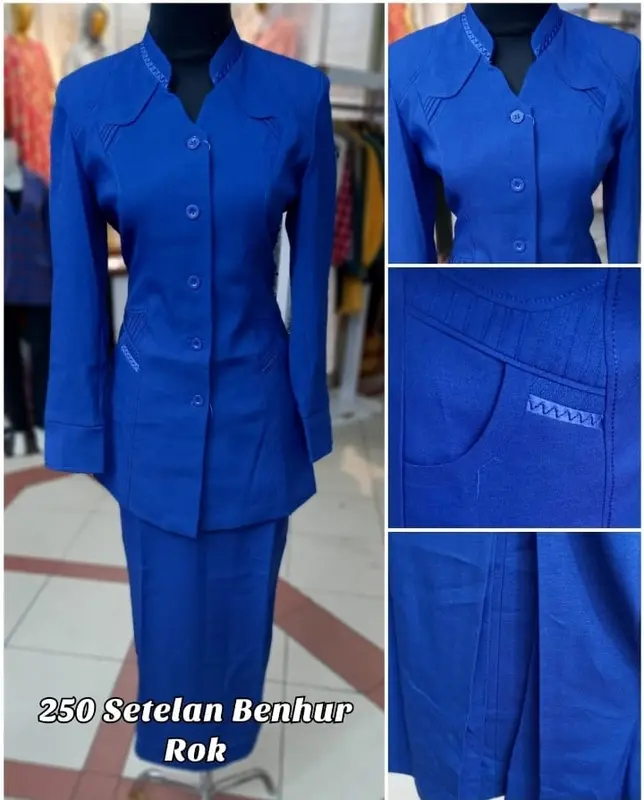 Setelan Blazer Benhur Rok atau Celana-Blazer Azkia-Seragam Kerja 2