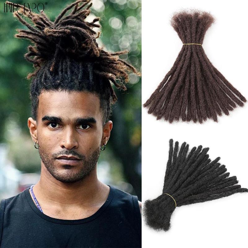 TỰ LÀM Đảng Xoăn Tổng hợp Tóc Bím Tóc Chịu nhiệt Sợi Afro Tóc Mềm Người đàn ông…
