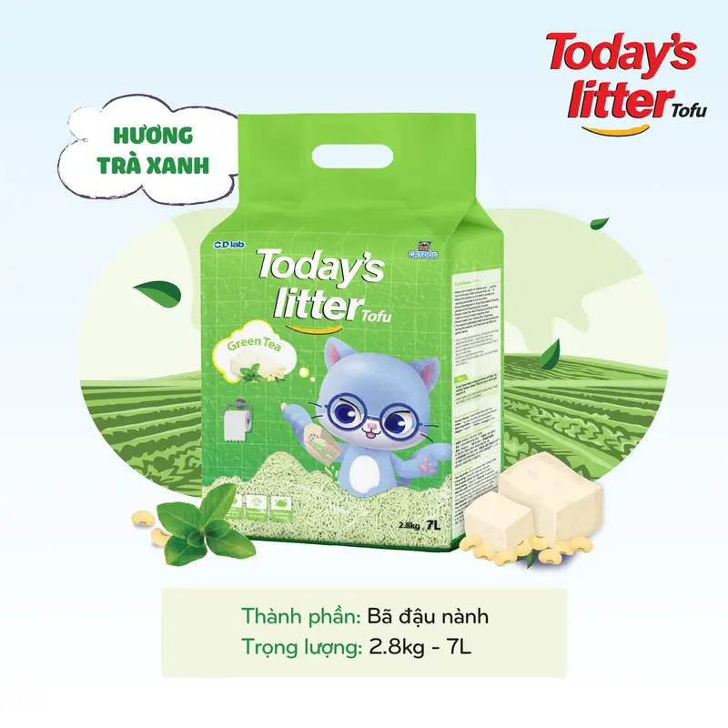 CÁT VỆ SINH ĐẬU NÀNH CHO MÈO - TODAY'S LITTER TOFU (7L) 3