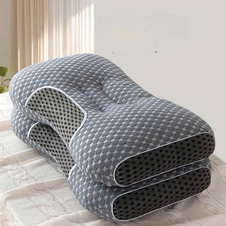 Gối Công Thái Học Vanda Ruột Bông Gòn Tinh Khiết Lượn sóng hỗ Trợ Tư Thế Ngủ Tránh Đau Mỏi Vai Gáy gối 50x70