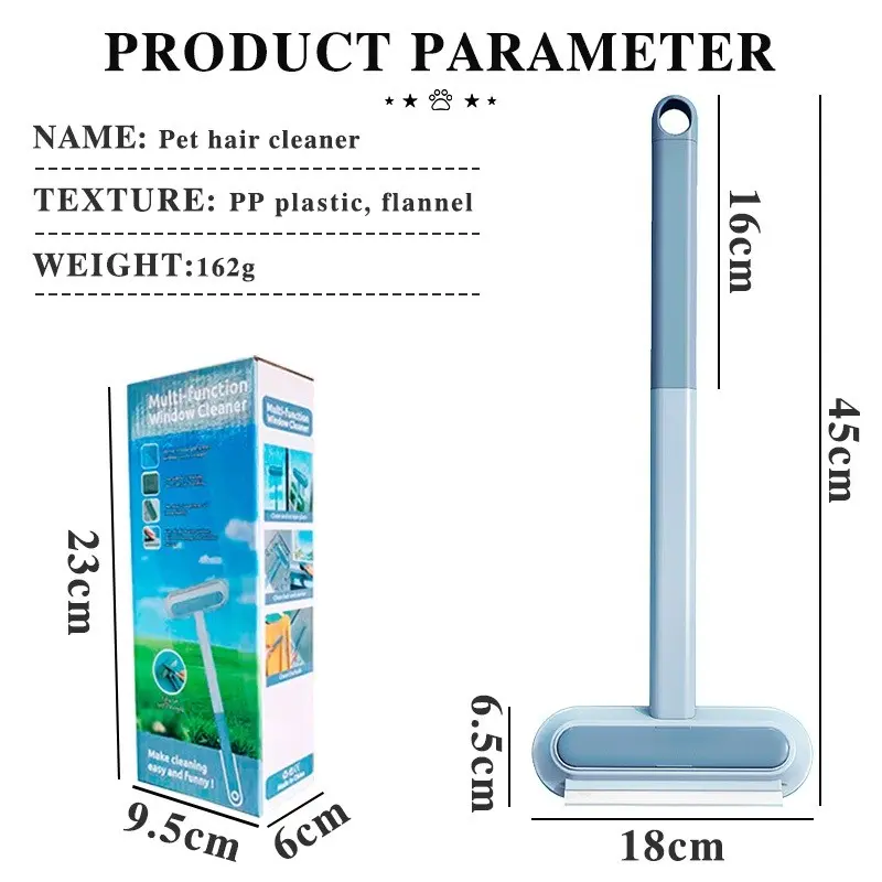 Hugopet Pet Hair Removal Sikat Pembersih Bulu Anjing Kucing Tongkat Alat Pembersih Bulu Hair Cleaning Brush 8