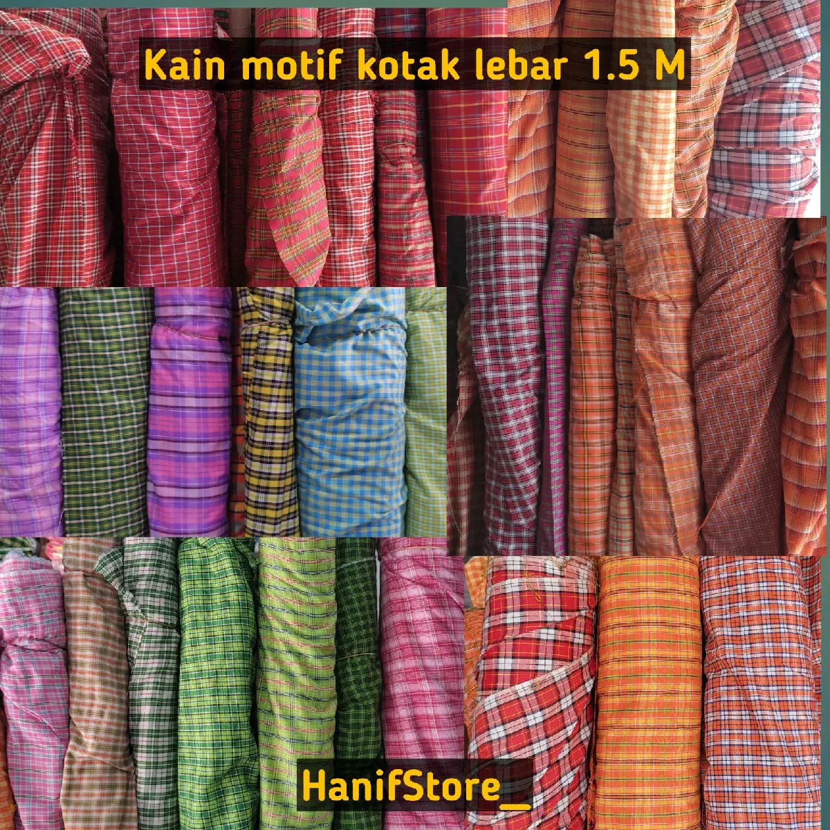 Kain katun yardyed seragam sekolah motif kotak #2
