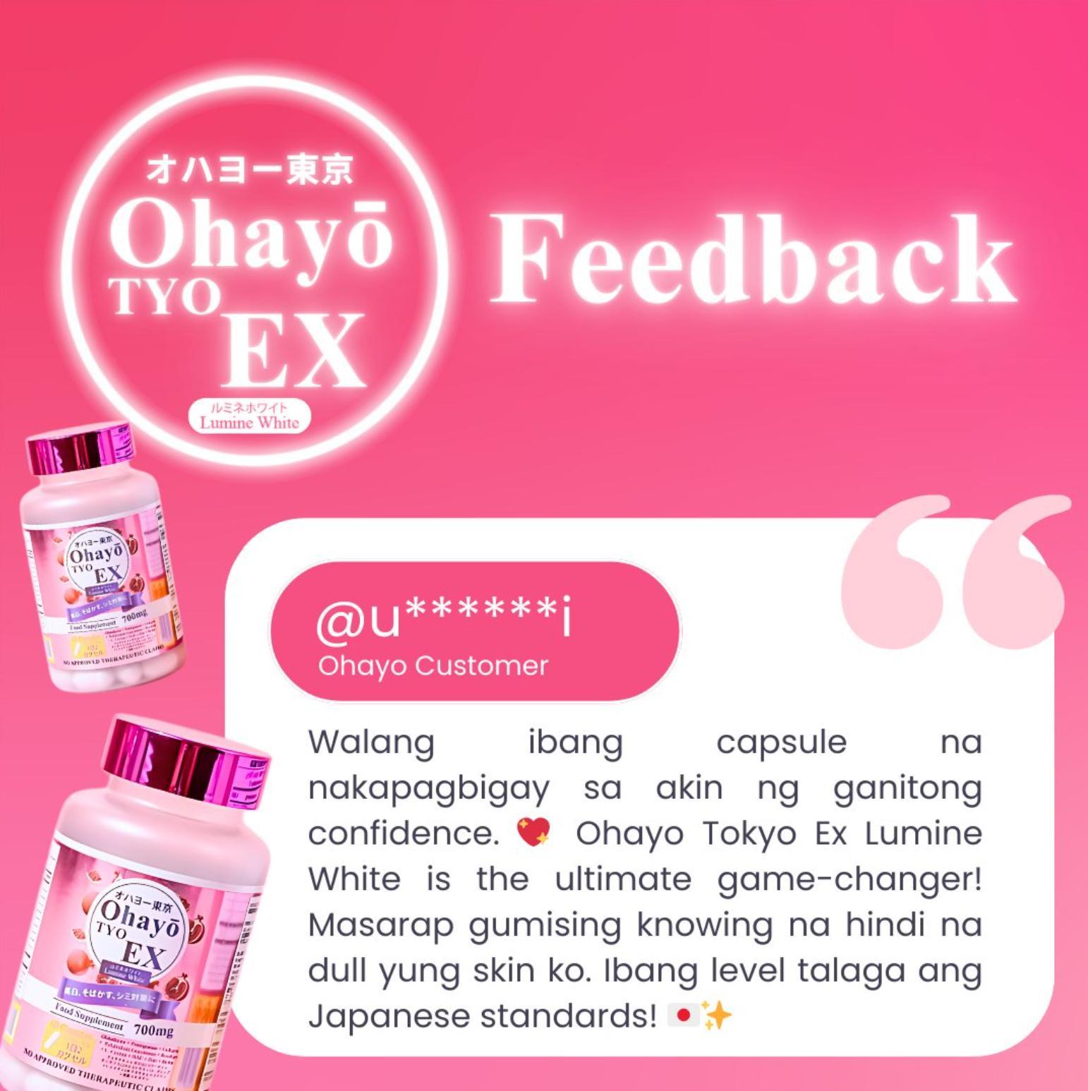 ohayo tokyo glutathione price philippines Amazon.com: OhayoTYO EX Lumine White Glutathione 700mg, 60 Capsules :  Health & Household main image 1