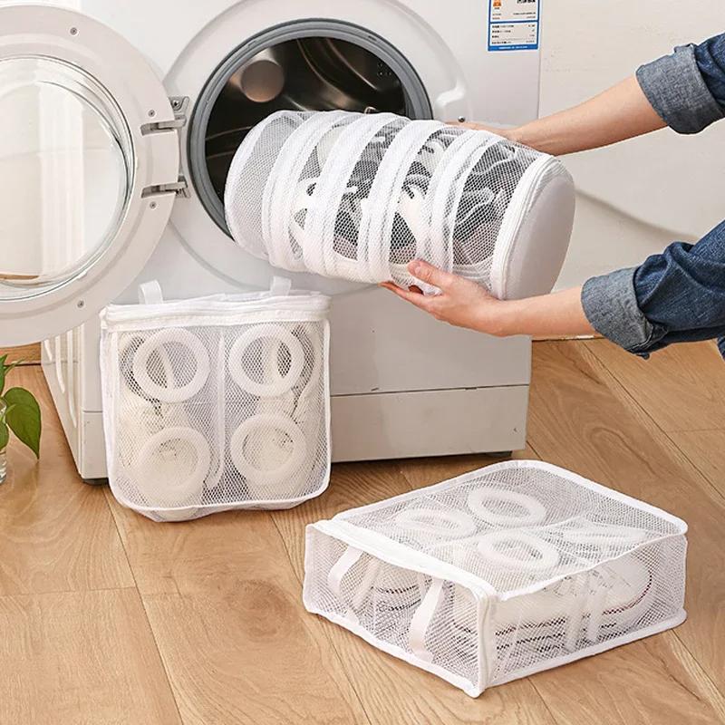 Product Introduction of 1pc Durable shoe washing bag, large sports shoe washing bag, shoe washing machine bag, mesh laundry bag, shoe tennis shoe bag Accessory 9