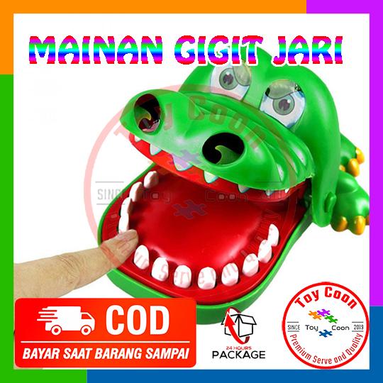 Mainan anak laki laki / mainan anak perempuan mainan crocodile dentist mainan buaya gigit / lion / shark / dentist / MAINAN BUAYA GIGIT JARI CROCODILE DENTIST FINGER BITE RUNNING MAN GAME MAINAN GIGI BUAYA PRANK VIRAL 1