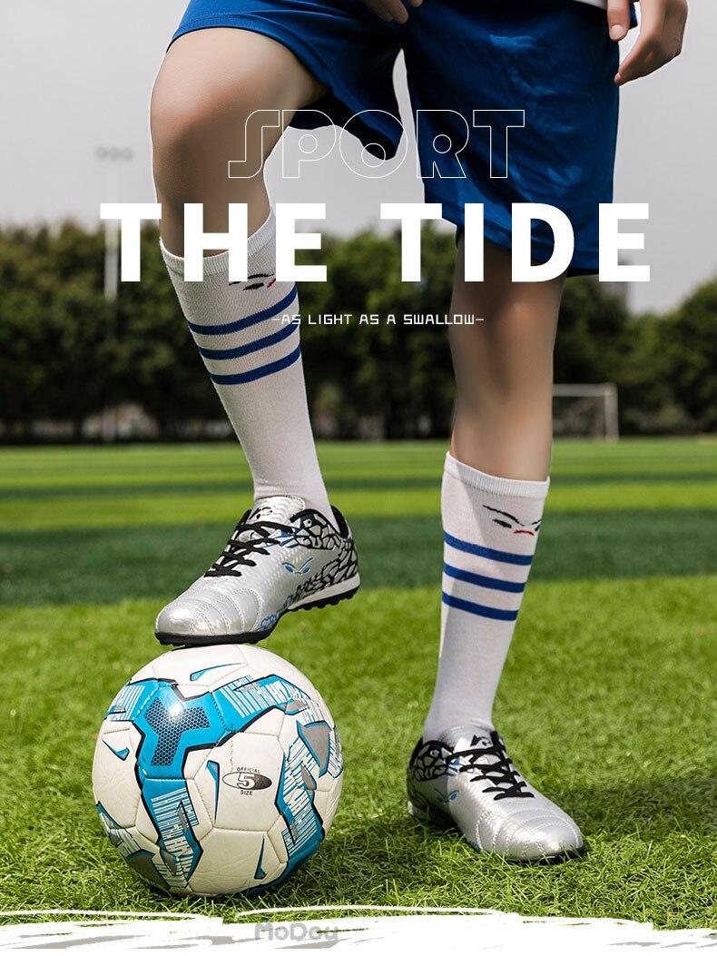Product Introduction of Professional soccer shoes kids football sneakers men women adult cleats grass training Sports futsal shoes 23