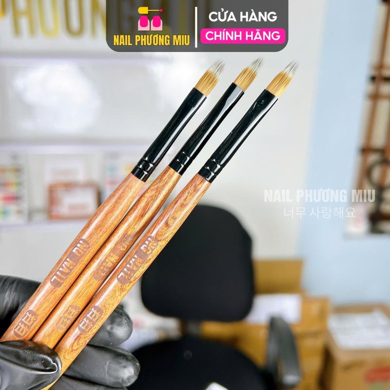  Cọ Ombre Cán Gỗ Cao Cấp NQ NAIL Lông Thưa Mềm Mại Làm Nail Dễ Tán Màu Siêu Đẹp Dặm Sơn Gel Loang Gel Màu Dễ Dàng Nữ Women 