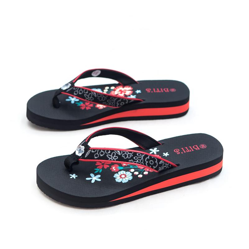 DÉP KẸP XỐP NỮ BITI'S XỎ NGÓN ĐẾ THẤP THỜI TRANG BXW003900 (ĐEN + NÂU + XANH NHỚT) - BITIS