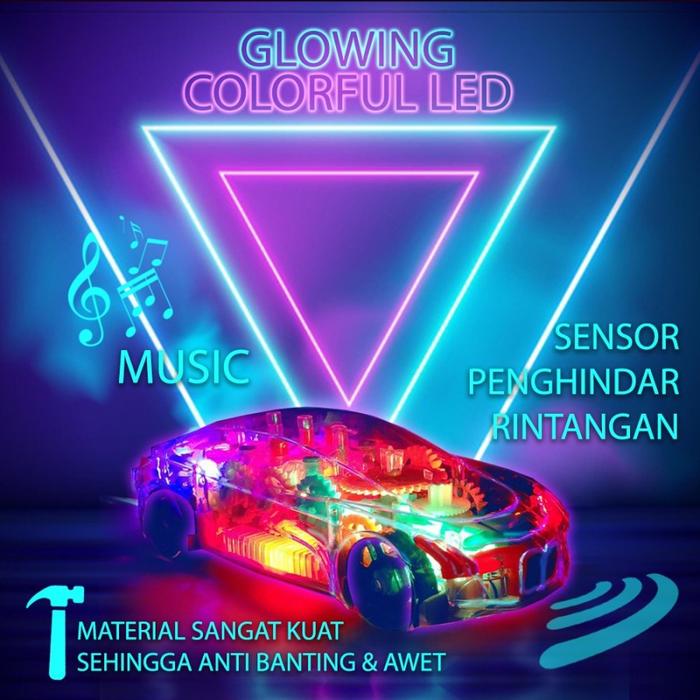Gambar Concept Racing Car Mainan Anak Mobil Mobilan Transparan Lampu Musik - Spesifikasi dari Grandia Shop Kota Tangerang Selatan Tokopedia